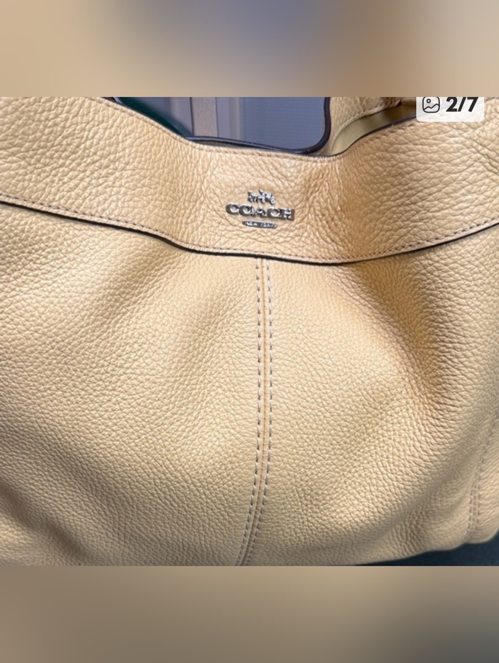 Coach Lexy Shoulder Bag - Butter Yellow - Picture 7 of 7